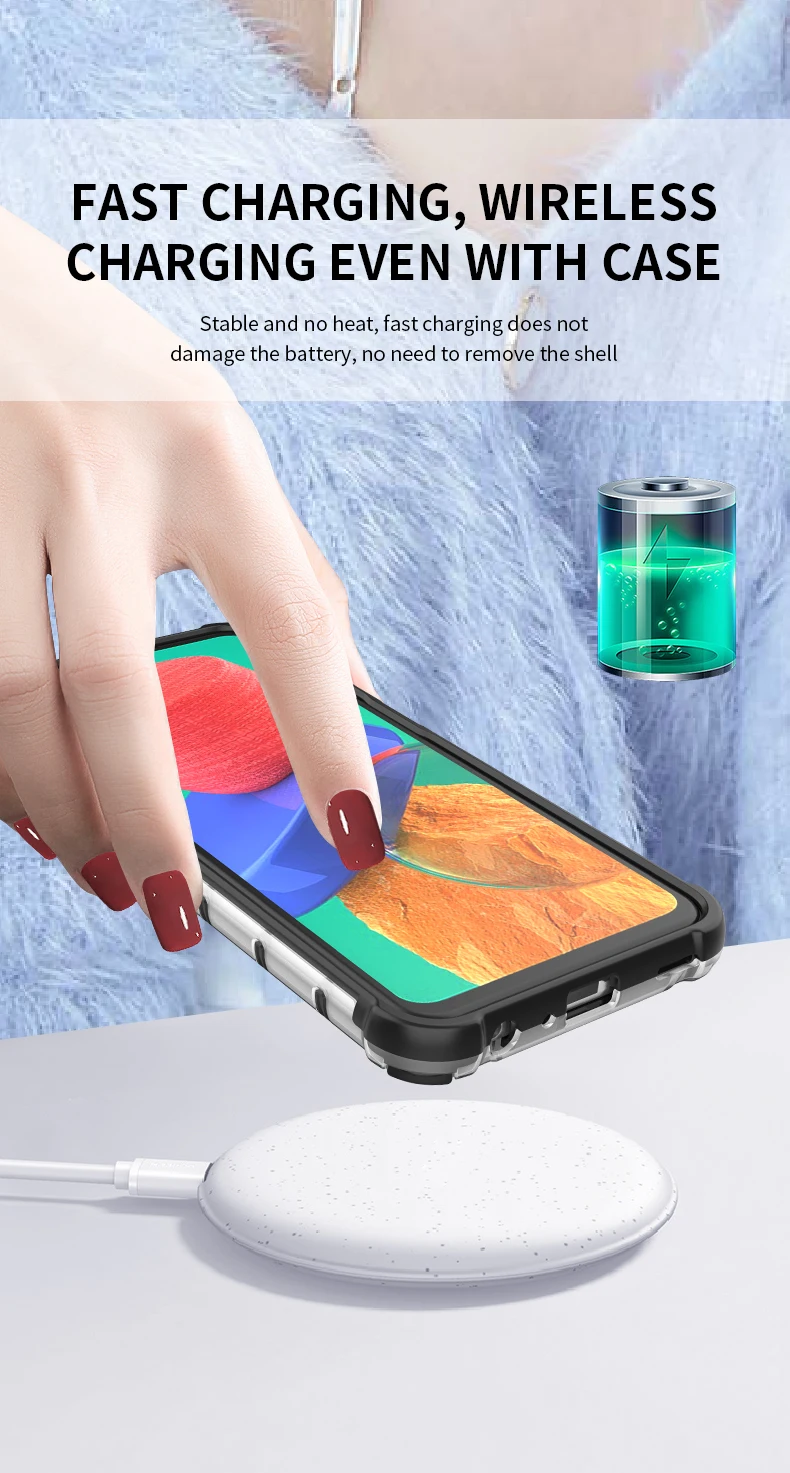 Бронированный чехол для телефона Samsung A51 M40S S20 Lite A22 A02S A32 A12 M32 M31 M51 Note10 защитный