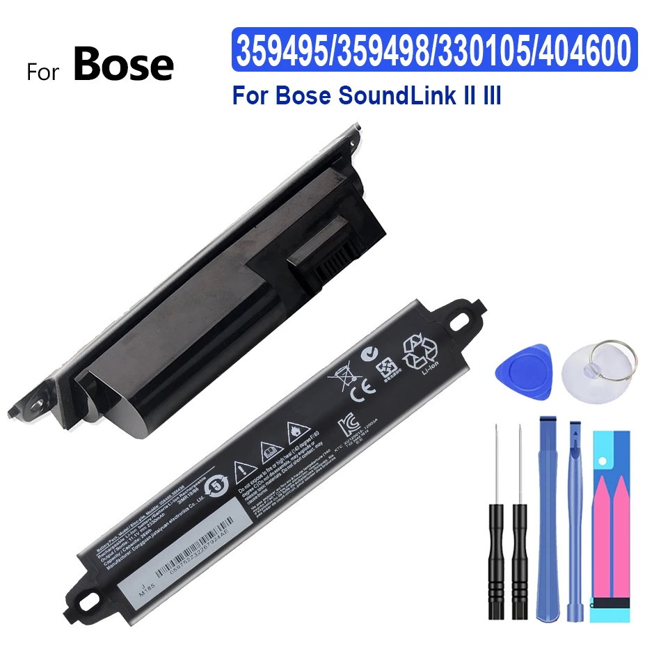 

Replacement Battery 359495/359498/330105/404600 for Bose SoundLink Bluetooth Mobile Speaker II SoundLink III 2230mAh