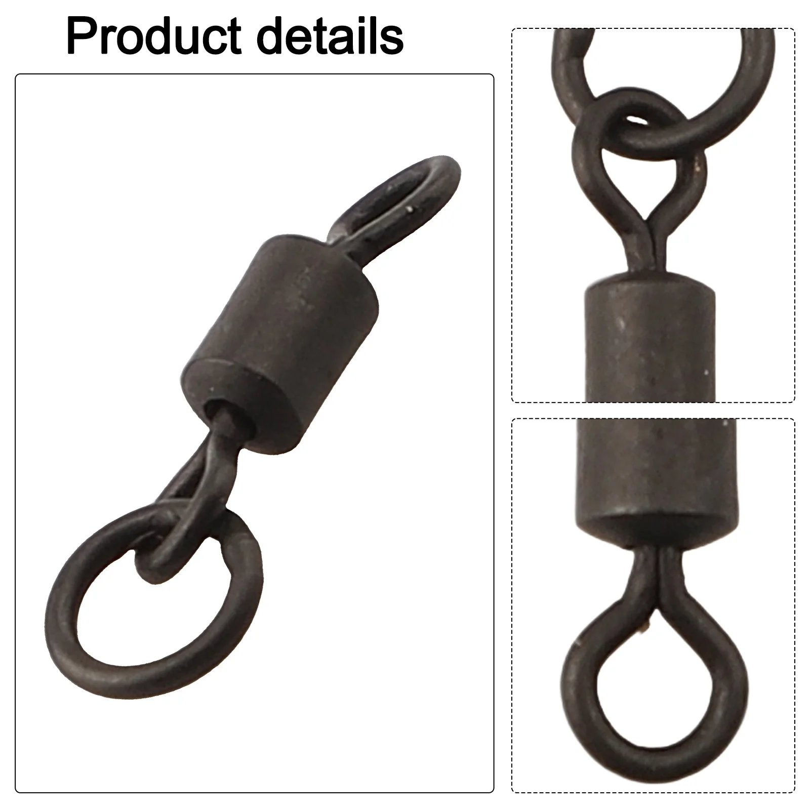 20 шт. вертлюги для ловли карпа защелки Chod Rig Link с твердым кольцом