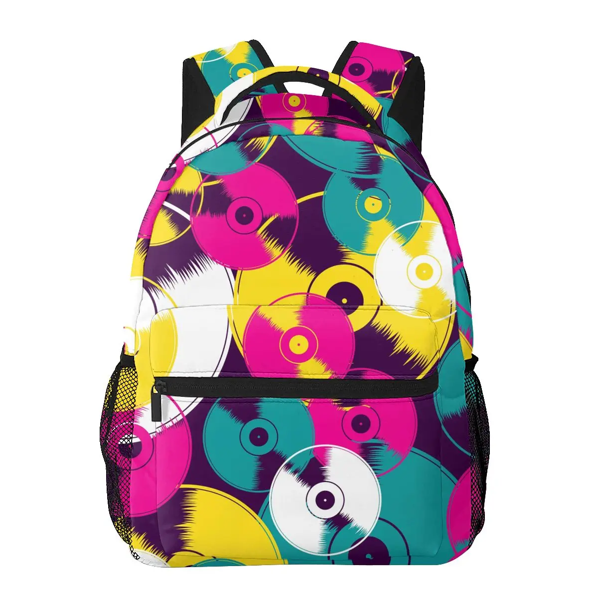 

Casual New Simple Women Backpack for Teenage Travel Shoulder Bag Vinyl Record