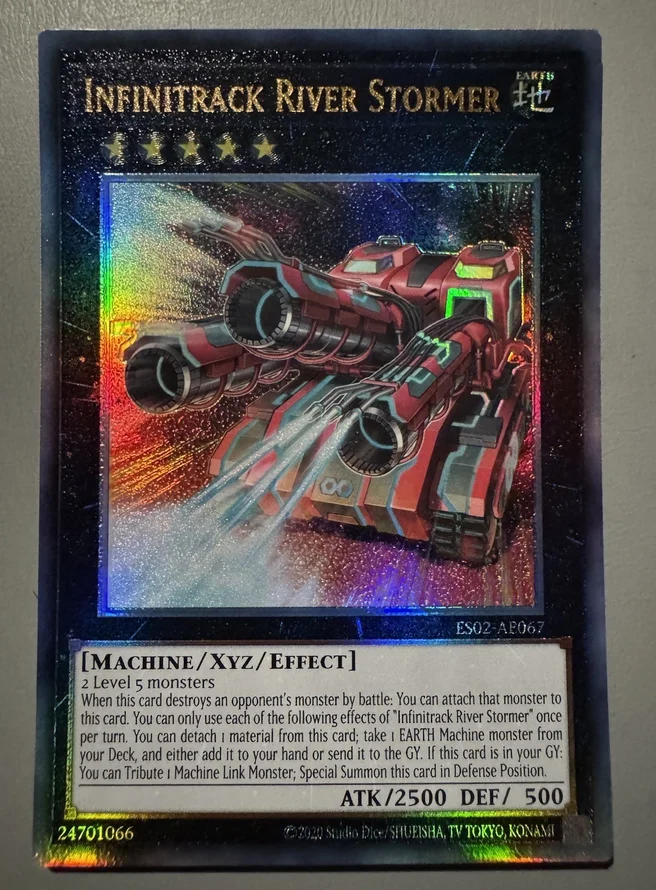Карта Yugioh KONAMI Duel Monsters ES02-AE067 Infinitrack River Stormer Ultimate Rare, азиатская английская коллекция, в идеальном состоянии (art.: 3920dbb661df2) - 3920dbb661df2