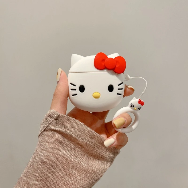 

AirpodsPro Anime Sanrio Kawaii Hellokitty Cartoon Apple Earphone Case Anti Collision Accessories Silica Gel Girl Birthday Gift