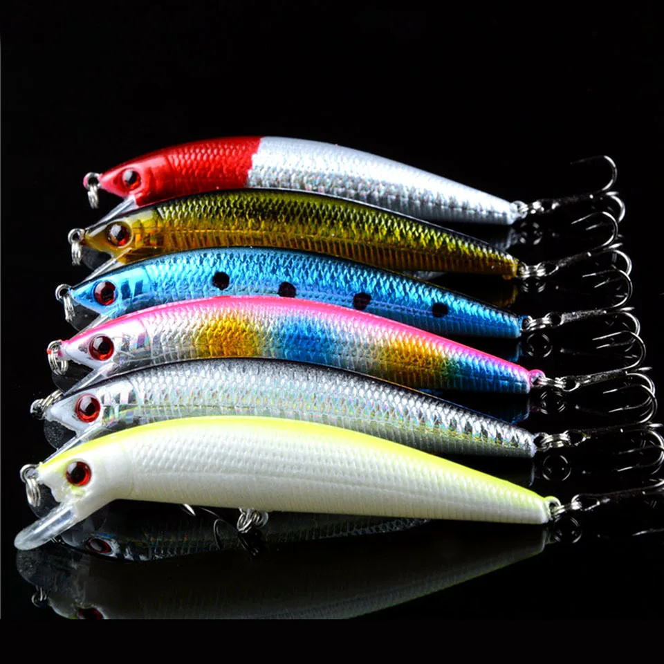

1Pcs Minnow Fishing Lures 10cm 10g Crankbait Wobblers Perch 3D Eyes Artificial Hard Bait Pike Carp Bass Sinking Swimbait Pesca