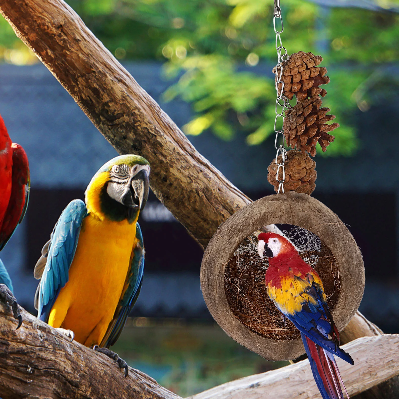 

Bird Cage Hanging Bed Parrot Swing Toy Decorative Hammock Bird Cage Hanging Bed