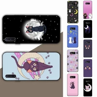 bandai sailor moon cat phone case for samsung note 5 7 8 9 10 20 pro plus lite ultra a21 12 72