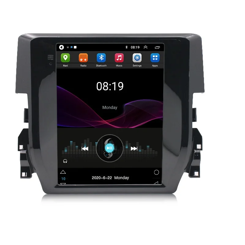 

Автомобильный Gps-навигатор, Android 9,1, в стиле Tesla для Honda Civic 2016 +, головное устройство, мультимедийная магнитола, Автомобильный мультимедийный п...