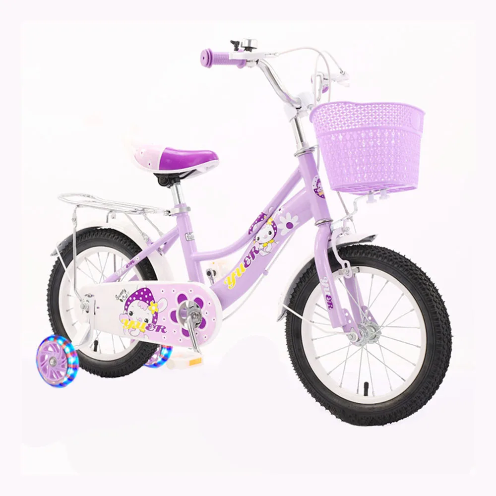 

Детский велосипед 18 дюймов, рама из углеродистой стали для девочек, удобное высокоэластичное сиденье, нескользящее, износостойкое, заднее сиденье, отсутствие удержания