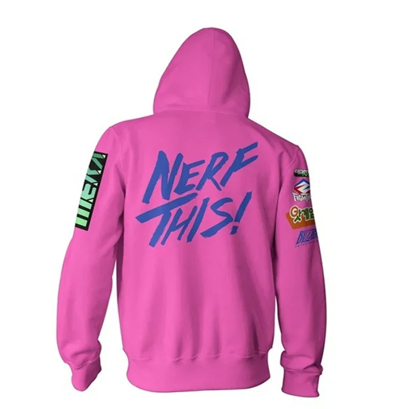 Новый 2025 3D аниме-игровые часы D.VA SOLDIER 76 Джек Моррисон толстовка с капюшоном для