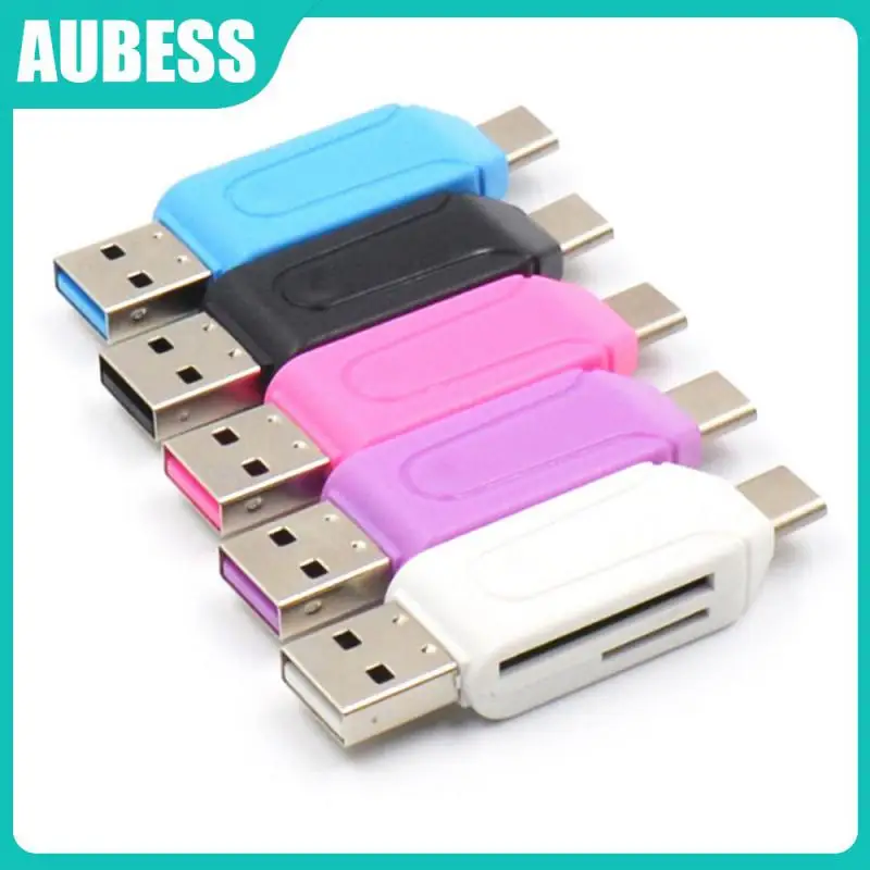 

NEW USB & USB 2 In 1 OTG Card Reader High-speed USB2.0 Universal OTG TF/ For Android Computer Extension Headers