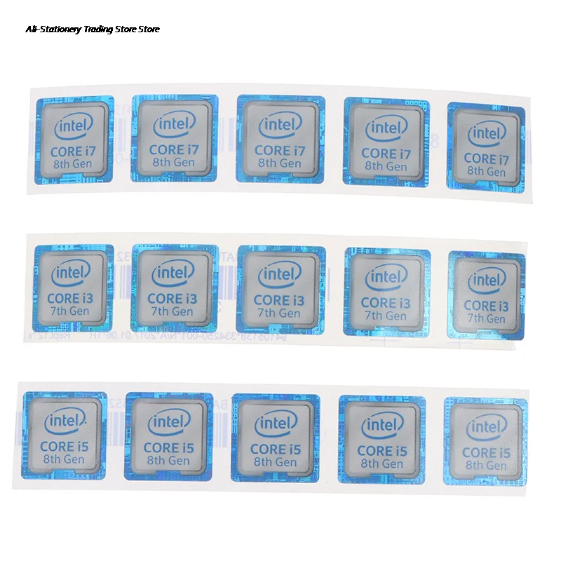 1/5 шт. 8-го поколения I3 I5 I7 процессор Celeron Intel Xeon Pentium портативный логотип наклейки |