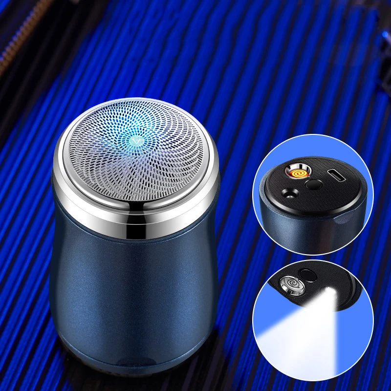 

Multifunctional Metal Windproof Rechargeable Tungsten Wire Lighter, Shaver Lighter with Built-in Lighting, High-end Gift for Men