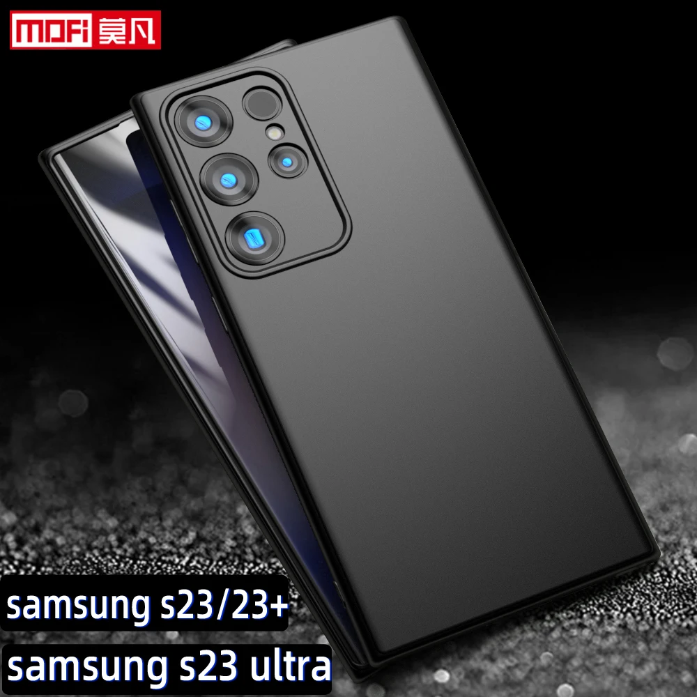 

matte case for samsung S23 ultra case galaxy s23 plus S23+ cover ultra thin tpu frosted non-slip mofi soft book back full cover