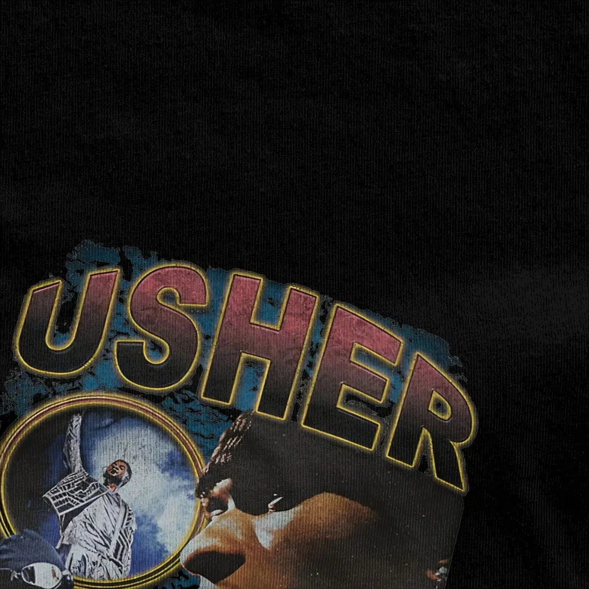 Usher 90-е винтажные футболки для мужчин и женщин хлопковые топы рубашки Harajuku с