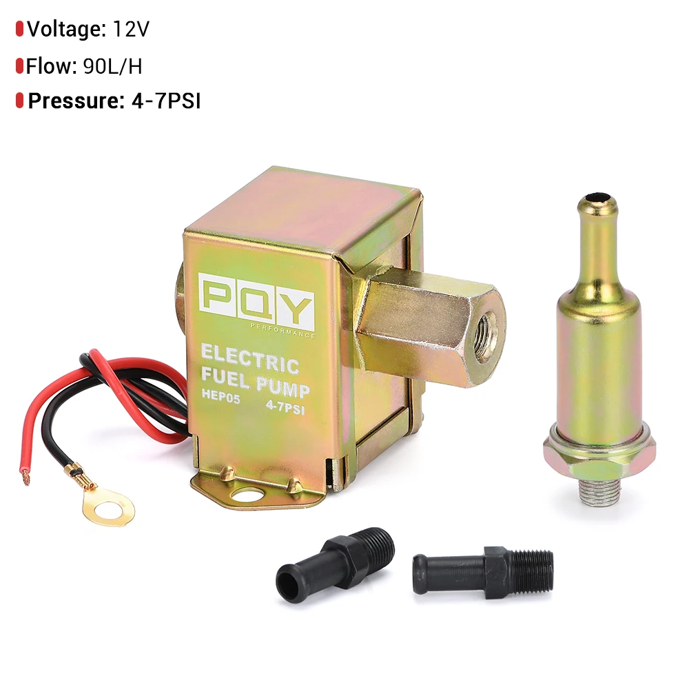 

Универсальный 12 В Электронный Встроенный топливный насос 4-7 фунтов/кв. Дюйм, высокое давление 90 л/ч, газ, бензин, дизель, совместимый с 40104 40106 40107 P502
