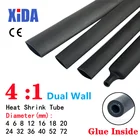 Термоусадочная трубка 4:1, диаметр 4, 6, 8, 16, 24, 40, 52, 72, 1 м