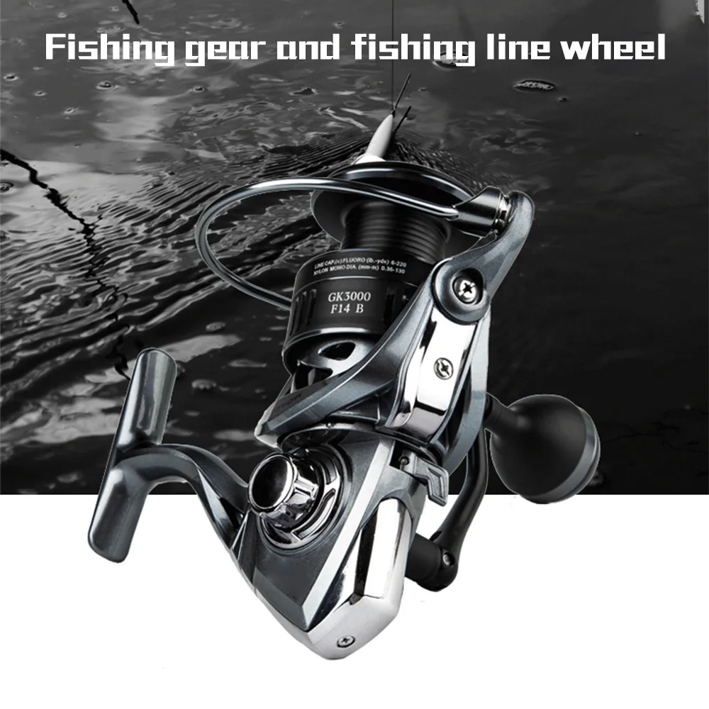 

All-Metal Spin Reel with Thickened Throwing Gear Lightweight for Fishing Durable Easy to Use for Adults Fishing Reel XR-Hot