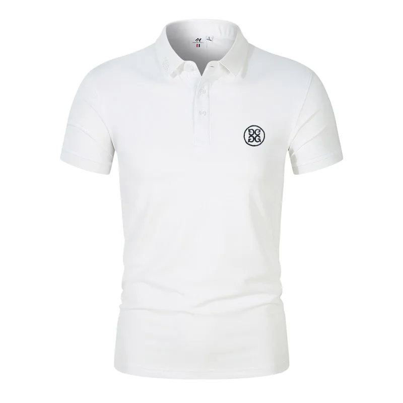 Embroidery Logo Men Shirt Summer Fashion Men's T-Shirt Polo Shirt Golf Clothing Men's Polo Shirt Top Outdoor Sports Men's Tops