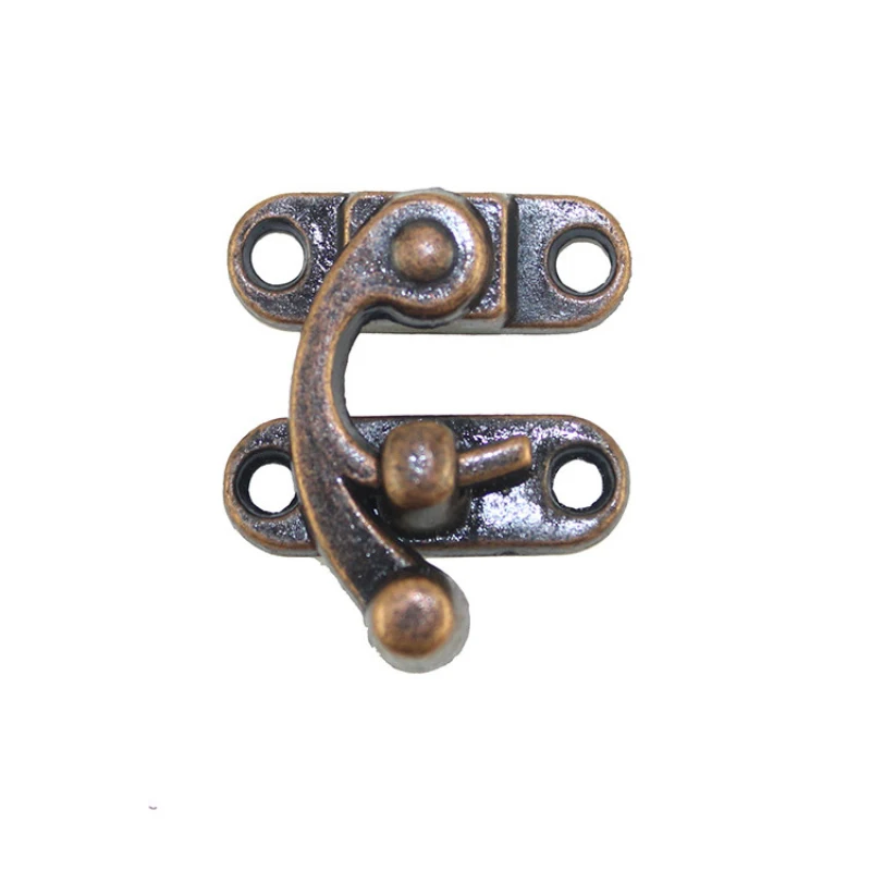 

Antique Metal Lock Mini Decorative Hasps Hook for Gift Wooden Jewelry Box Padlock with Screws Box Hardware Decor Dropshipping