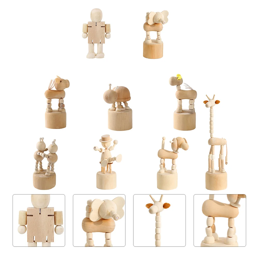 

9pcs Decorative Durable Reusable Ornament Animal for Office Restaurant Home
