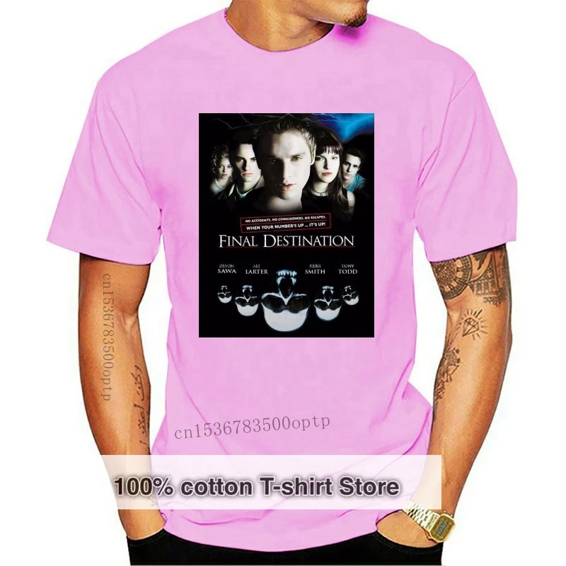 

FINAL DESTINATION T SHIRT Bluray Dvd Movie Poster Tee SMALL MEDIUM LARGE or XXXL Men Summer Round Neck Men T Shirt