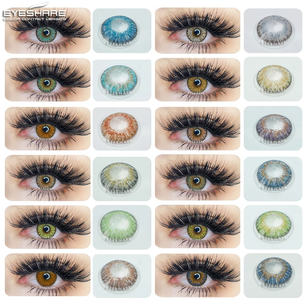 eyeshare 2pcs natural color contact lenses for eyes c28 series color cosmetic contact lenses for eye puipls colored contact lens free global shipping