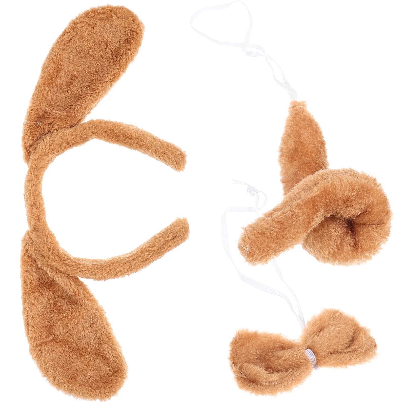 

Decorate Plush Ears Headband Kids Suits Coffee Accessories Fabric Dog Decorative Costume Cosplay Bow Tie Child