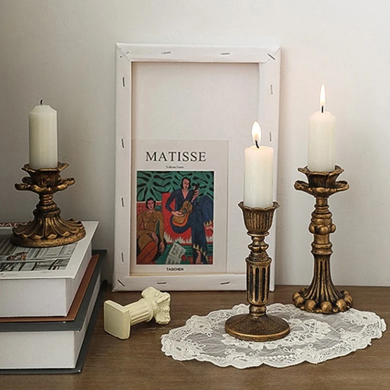 Sconce Nostalgic Antique French Candle Stick Rack Photography Props