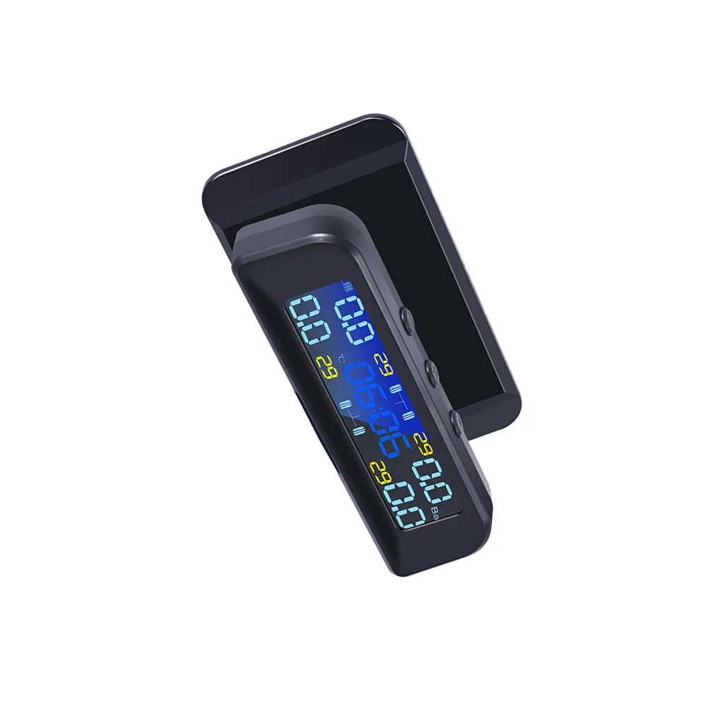 

PVC Solar Car Tire Pressure Sensor Portable Replacement Waterproof Time Display Button Control Detector Part Accessories