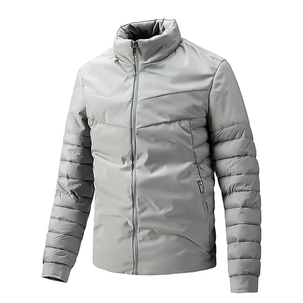 ERIDANUS 2022 male winter coat new slim fit thick padded coat Casual stand-up collar solid color men's cotton clothing MWM150