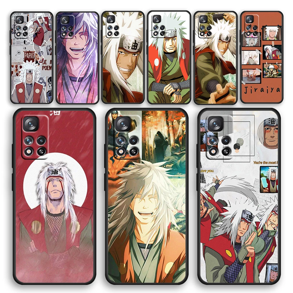 

Naruto Jiraiya Anime for Xiaomi Redmi Note 11 10 10S 9T 9 9Pro Max 8T 8Pro 7 6 5 Pro 4X Silicone Soft TPU Black Phone Case Cover