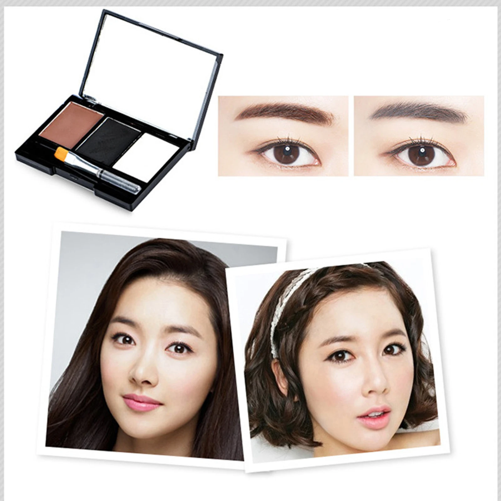 

New 3 Color Eye Makeup Eyebrow Filler Sweatproof Natural Color Eyebrow Powder for Party Casual Wedding Makeup
