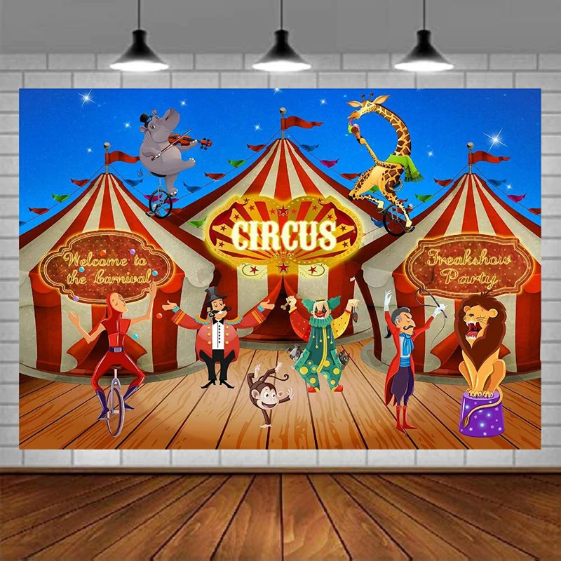 

Photography Backdrop Large Carnival Circus Banner Scene Setters Decoration Background Poster