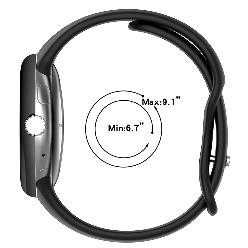 Ремешок силиконовый для Google Pixel сменный спортивный браслет смарт-часов Googe Googl