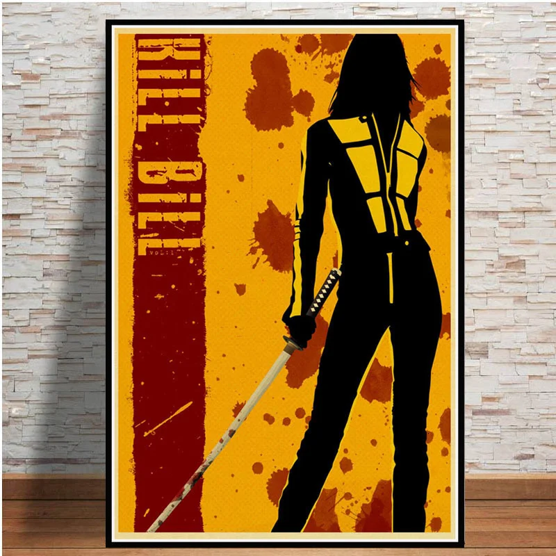 

Kill Bill Pulp Fiction Movie Film Vintage Canvas Painting Wall Pictures For Living Room Cuadro Decorativo
