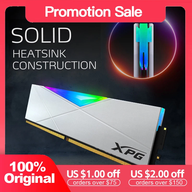 

Adata XPG SPECTRIX D50 DDR4 RGB модуль памяти 8 Гб 16 Гб 3600 МГц ОЗУ для настольного ПК