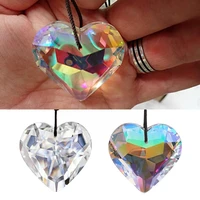 45mm heart pendant crystal diy garden decoration outdoor rainbow maker %ef%bc%88rope chandelier not prism pendant included%ef%bc%89 v9c3