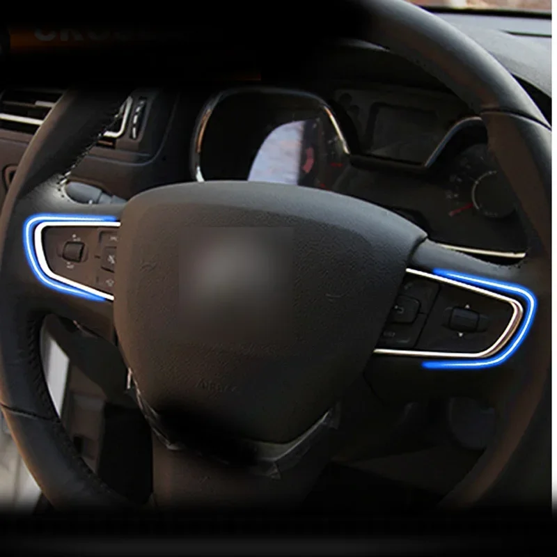 2 шт. для Peugeot 508 408 3008 Citroen C4 C3-XR рулевое колесо украшают из нержавеющей стали