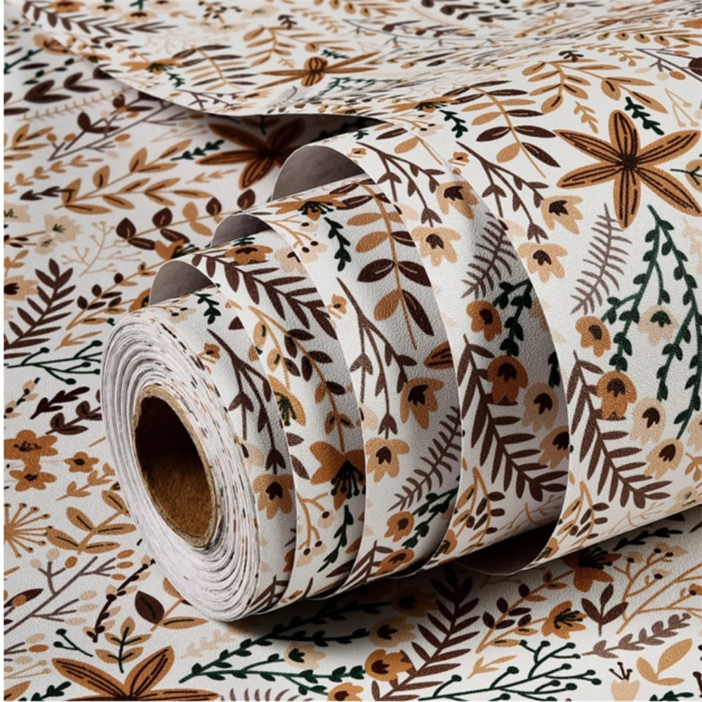 

Новинка Hemerocallis Hattern Толстые ПВХ водостойкие и влагостойкие самоклеящиеся обои наклейки для спальни гостиной Стикеры для обновления стен