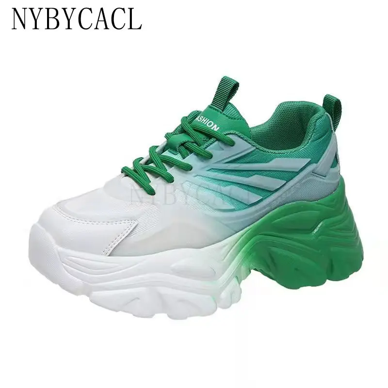 

Autumn Women Chunky Sneakers New Design Colorful Woman Shoes Thick Sole Fashion Girls Platform Sneakers Ladies Sport Shoes New