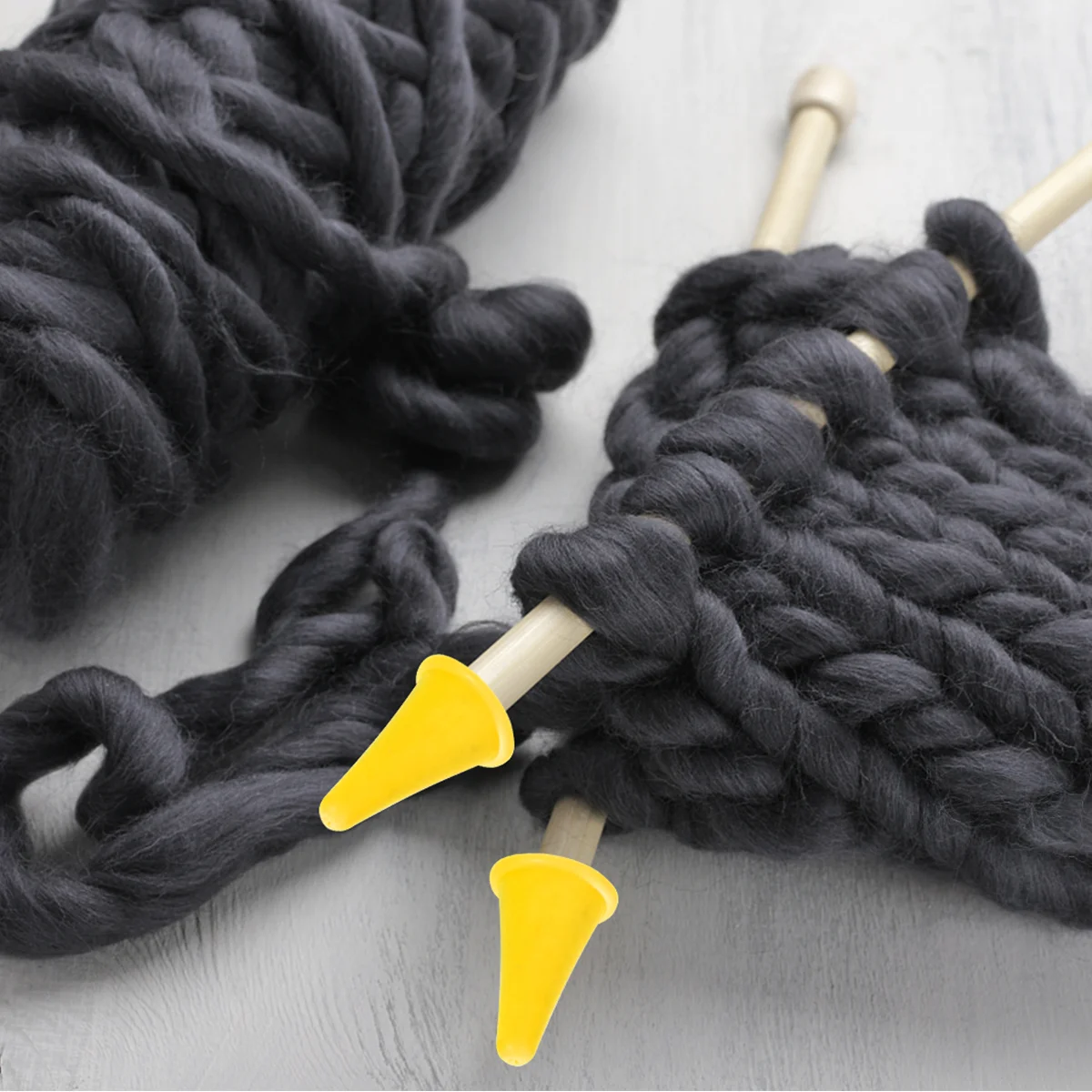 

Needle Knitting Stoppers Tip Pointknit Protectors Cap Covers Big Craft Part Accessories Rubber Tool Diy Stopper Coverprotector