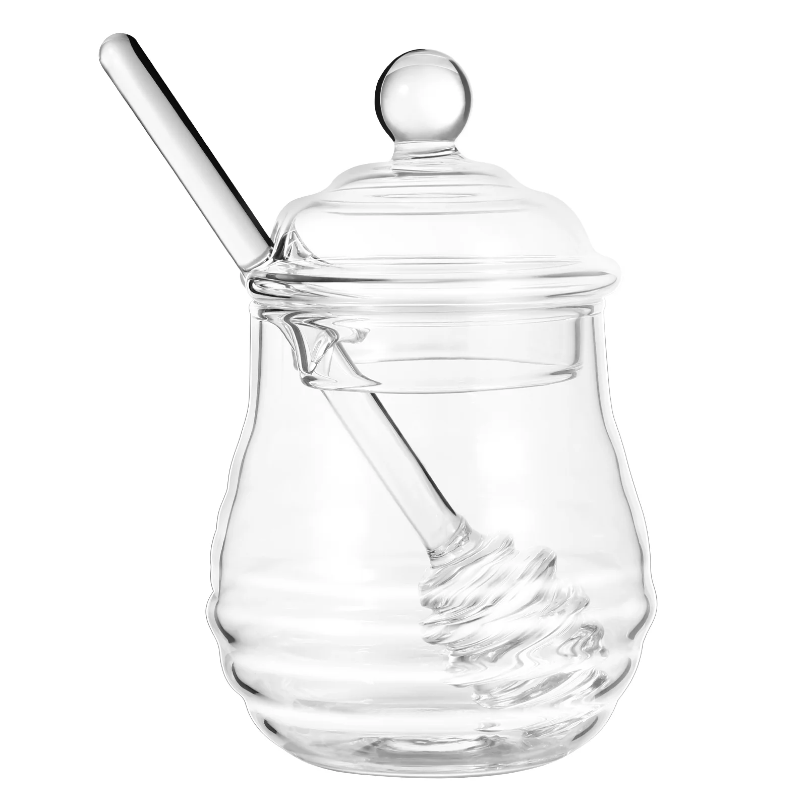 

Glass Honey Pot Set Honey Storage Bottle Honey Container Honey Dispenser