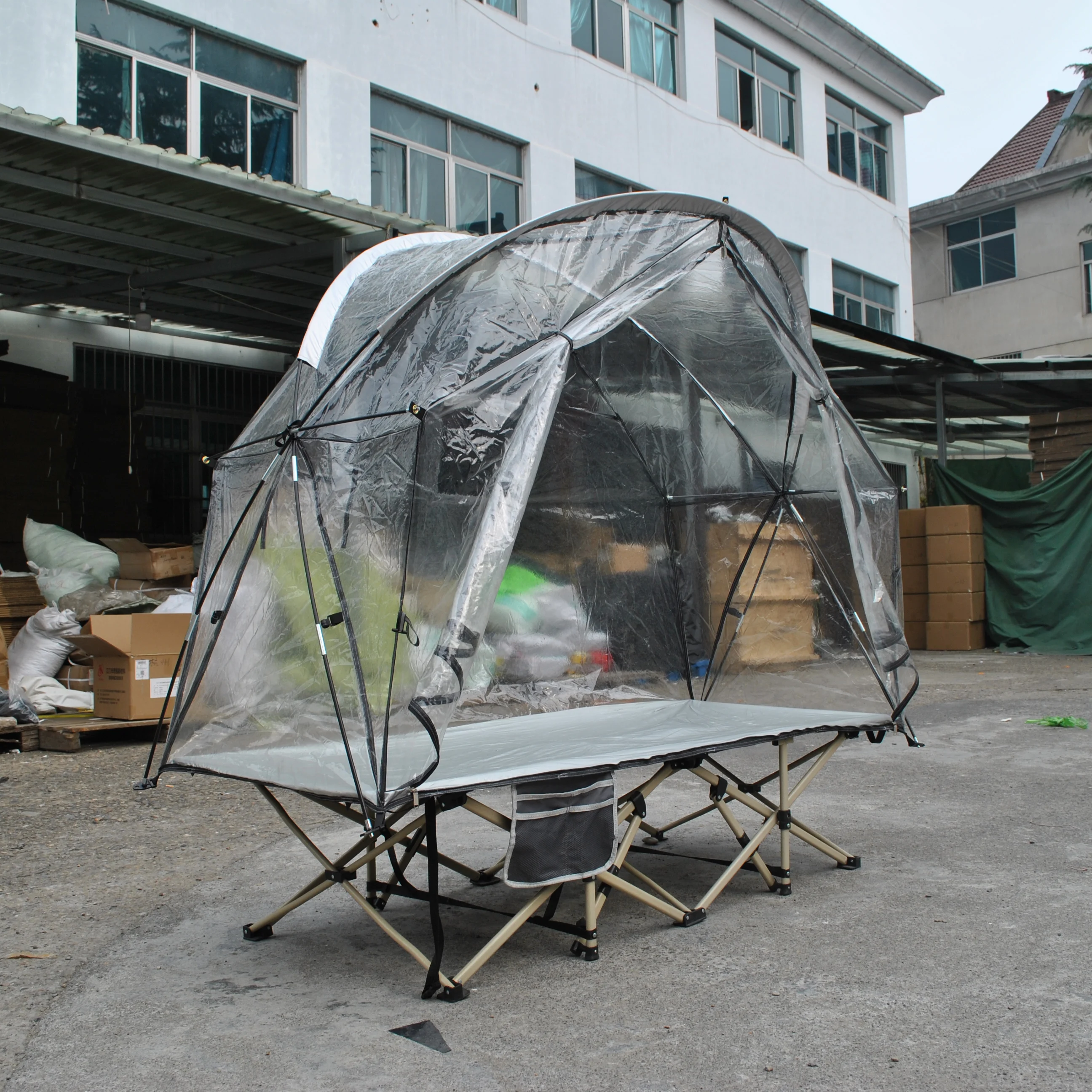 1-местная палатка из ПВХ для открытого земли спальной кровати кроватки уличная со