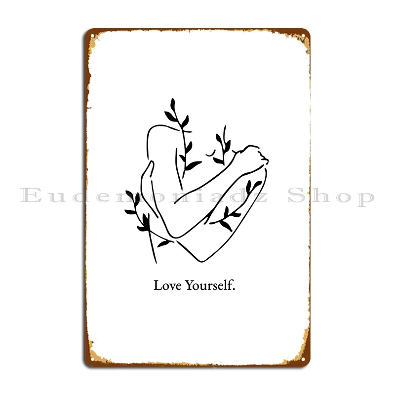 Минимальный плакат, металлический плакат, декор для стен клуба, паба, дизайнерский оловянный плакат