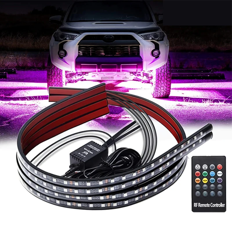 

LED Strip Light APP Control Remote Control Car LED Neon Light RGB Auto Exterior Underbody Decorative Ambient Atmosphere Lamp