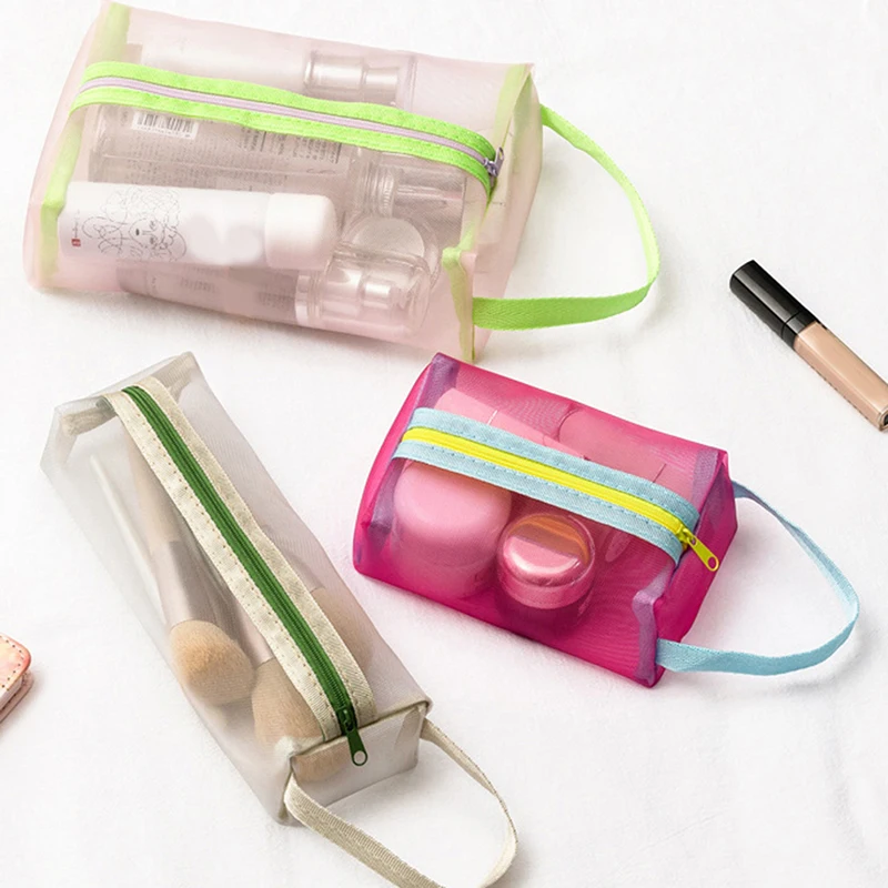 

Travel Cosmetic Bag Makeup Storage Bag Women Outdoor Toiletries Organizer Skin Care Products Lipstick Brush Organizer Portable