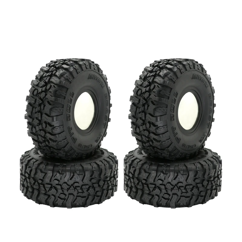 

4PCS 120MM 1.9Inch Rubber Tyres Wheel Tires for 1/10 RC Rock Crawler Axial SCX10 90046 AXI03007 Traxxas TRX4 TF2 D90