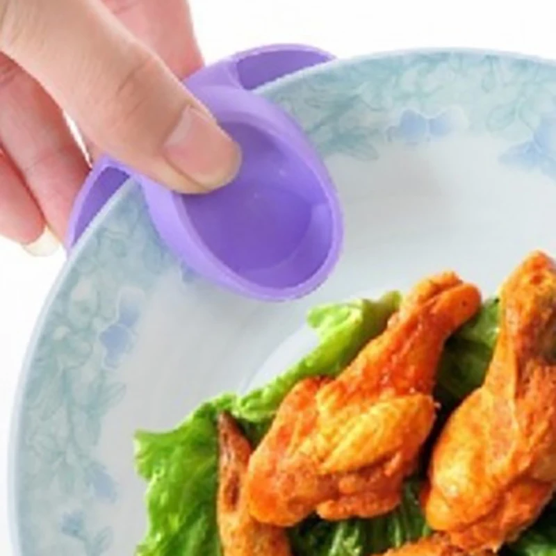 

1Pc Kitchen Dishes Silicone Oven Heat Insulated Finger Glove Microwave Oven Mitts Silicone Non-slip Holder Kitchen Tools