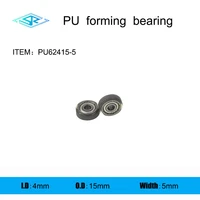 the manufacturer supplies polyurethane forming bearing pu62415 5 rubber coated pulley 4mm15mm5mm