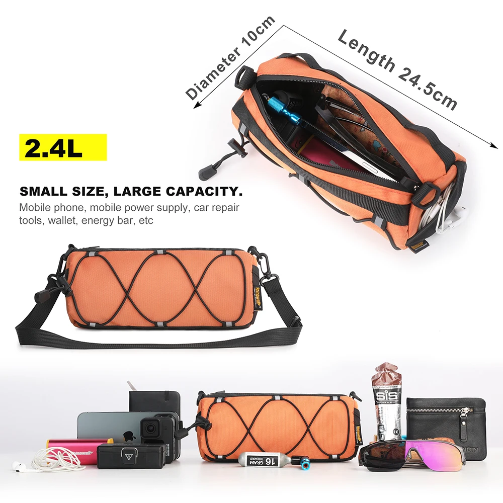 Велосипедная сумка Rhinowalk л яркая светоотражающая 12 цветов