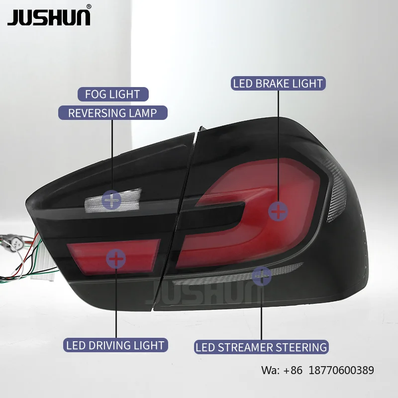 Фото Задние фонари JUSHUN для BMW 3 серии E90 2005-2008: Обновленные светодиодные фонари, установка Plug and Play №5